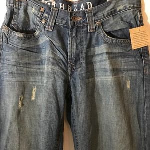 Southern Thread the Clayton Distressed Whiskered Western Wear Mens Sz 33x33 NWT